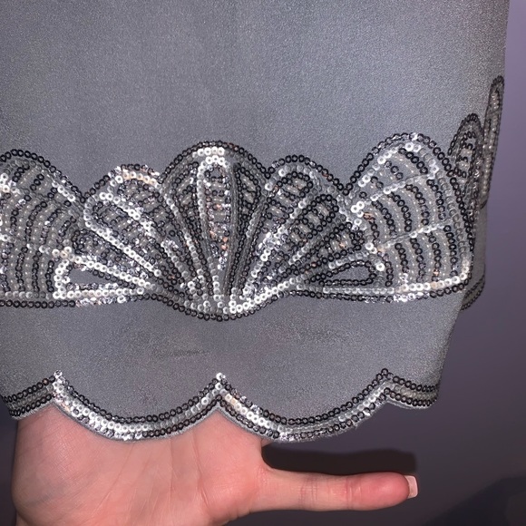 ****Dusty blue sequined top**** - Picture 3 of 5